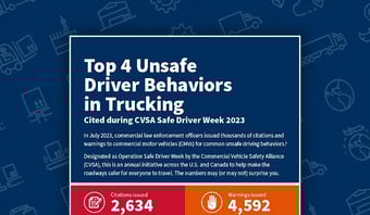 Top 4 Unsafe Driver Behaviors in Trucking