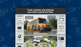 Track, monitor and optimize your entire school bus fleet.