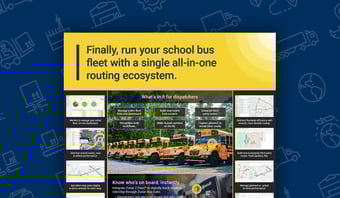 School bus fleet all-in-one routing ecosystem