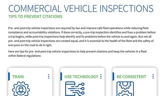Commercial Vehicle Inspection Tips Infographic