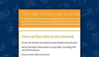 Start the school year with clean fleet data
