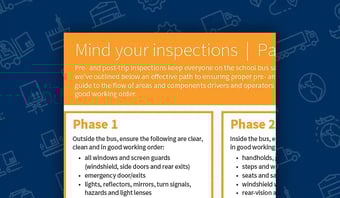 Mind your inspections: School Buses