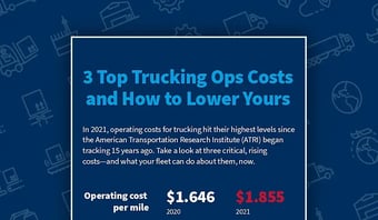 3 Top Trucking Ops Costs Infographic