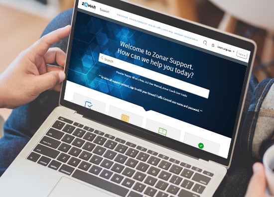 zonar-support-website